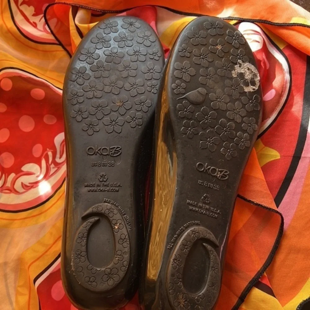 Oka B flat ballet slip on rubber size US 8 EU 38 - Picture 9 of 11